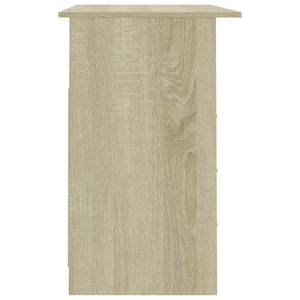 Desk with Drawers Sonoma Oak 43.3"x19.7"x29.9" Engineered Wood