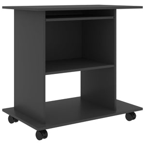 Computer Desk Gray 31.5"x19.7"x29.5" Engineered Wood