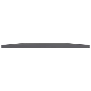 Bookshelf Boards 8 pcs High Gloss Gray 23.6"x19.7"x0.6" Engineered Wood
