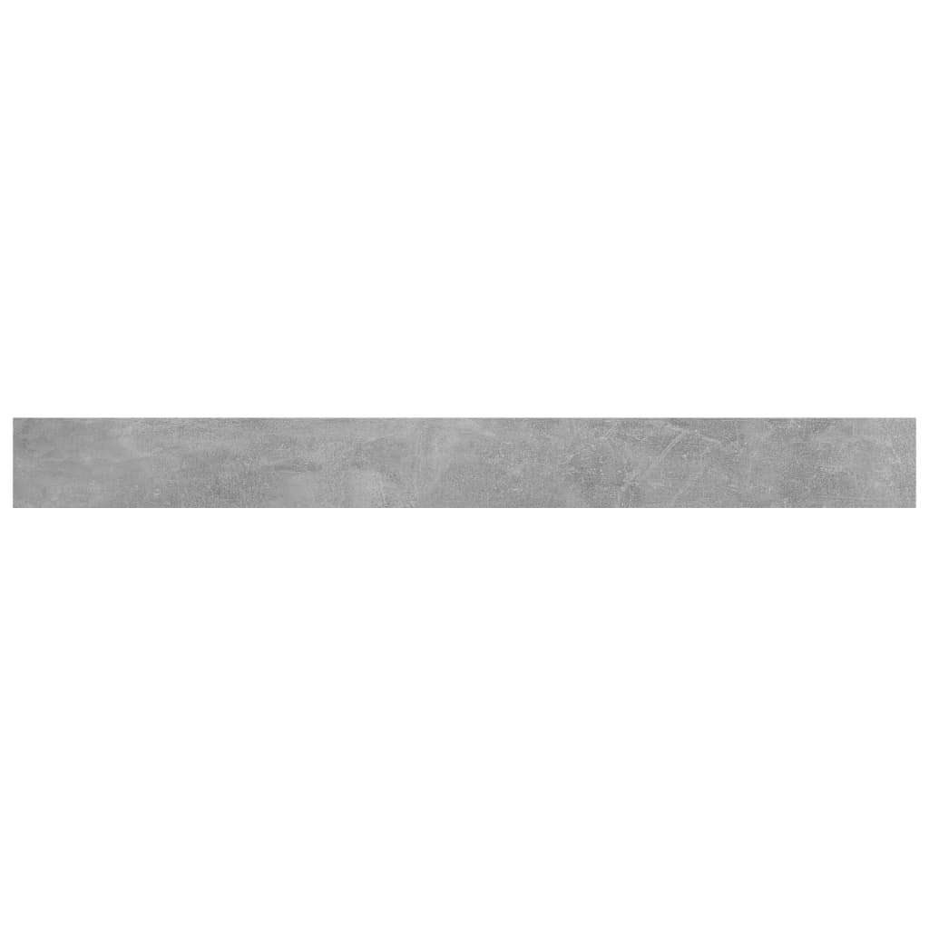 Bookshelf Boards 4 pcs Concrete Gray 39.4"x3.9"x0.6" Engineered Wood