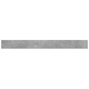 Bookshelf Boards 4 pcs Concrete Gray 39.4"x3.9"x0.6" Engineered Wood