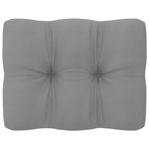 Patio Corner Sofa with Gray Cushions Solid Wood Pine