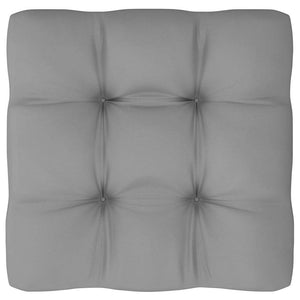 Patio Corner Sofa with Gray Cushions Solid Wood Pine