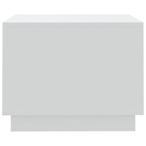 Coffee Table White 21.7"x21.7"x16.9" Engineered Wood