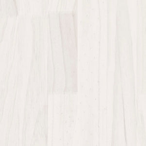 Garden Planters 2 pcs White 15.7"x15.7"x15.7" Solid Wood Pine