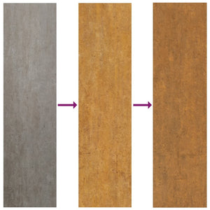 Patio Wall Decoration 41.3"x21.7" Corten Steel Skyline Design