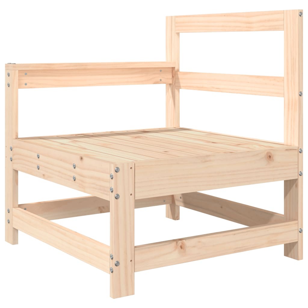 Patio Chair with Cushions Solid Wood Pine