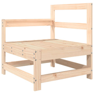 Patio Chair with Cushions Solid Wood Pine