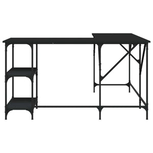 Desk Black 54.7"x54.7"x29.5" Engineered Wood