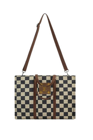 Upcycled Checker Laptop Bag