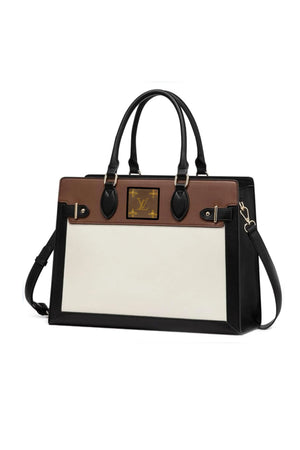 Upcycled 3 Tone Laptop Bag