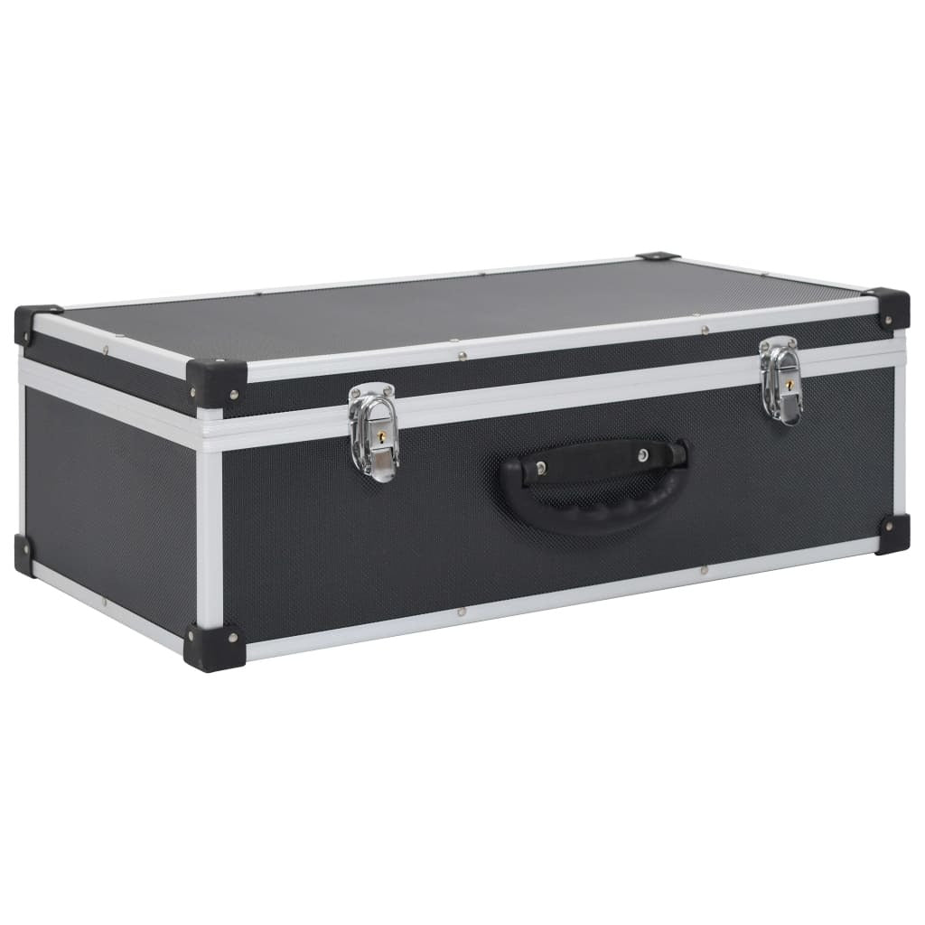 CD Case for 80 CDs Aluminum ABS Black