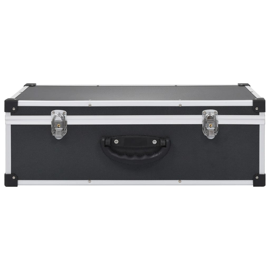 CD Case for 80 CDs Aluminum ABS Black