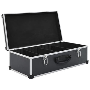 CD Case for 80 CDs Aluminum ABS Black