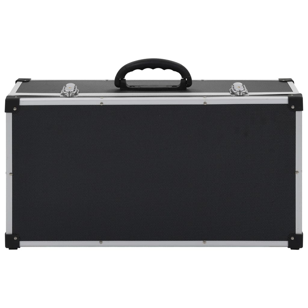 CD Case for 80 CDs Aluminum ABS Black