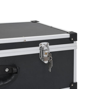 CD Case for 80 CDs Aluminum ABS Black
