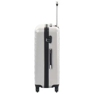 Hardcase Trolley Set 3 pcs Bright Silver ABS