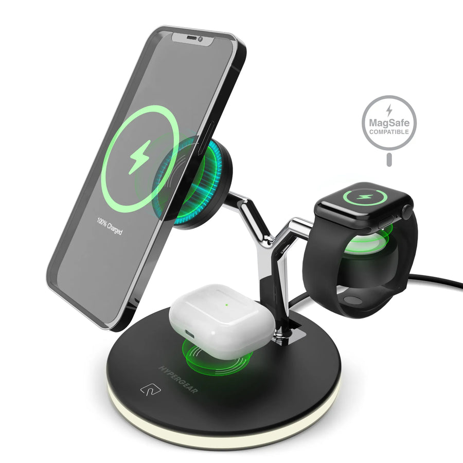 HyperGear MaxCharge 3-in-1 Wireless Charging Stand — 26W