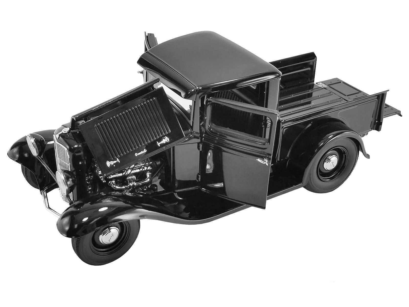 1932 Ford Pickup Truck "Black Beauty" Black Limited Edition to 468 pieces Worldwide 1/18 Diecast Model Car by ACME