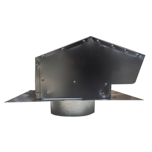 Builder's Best 012633 Black Metal Roof Vent Cap (6" Collar)