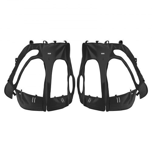 Cab Enclosure Upper Doors, Compatible with Polaris RZR XP4 1000/Turbo 2014-2023, Soft Upper Doors, Windproof Upgraded Zipper UTV Soft Side Window Kit, Work with Side Mirrors and Windshields