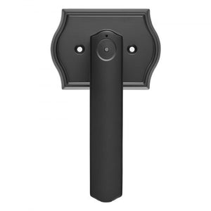 Fingerprint Door Lock Set, Electronic Biometric Knob Keyless Entry Door Lock with Handle, Auto Locking, One-Time Code, Anti-Peeking Password, Easy Installation, for Home, Apartment, Matte Black