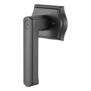 Fingerprint Door Lock Set, Electronic Biometric Knob Keyless Entry Door Lock with Handle, Auto Locking, One-Time Code, Anti-Peeking Password, Easy Installation, for Home, Apartment, Matte Black