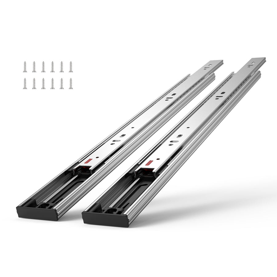 10 Pairs of 14 Inch Drawer Slides Side Mount Rails, Heavy Duty Full Extension Steel Track, Soft-Close Noiseless Guide Glides