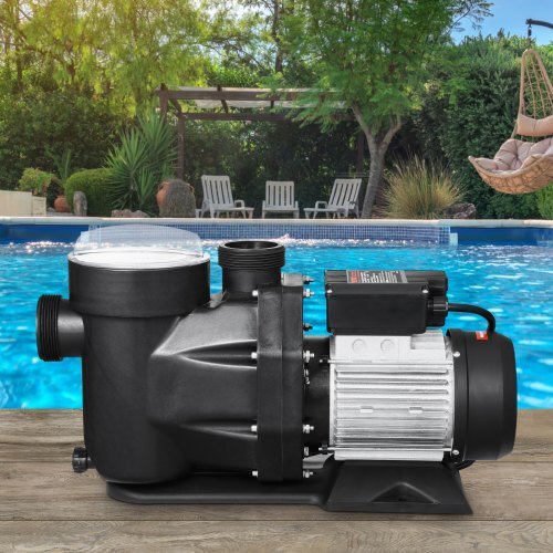 Above Ground Pool Pump, 3 HP, 149 GPM Max Flow Single Speed Swimming Pool Pump, 220V 3450 RPM 42 ft Max Head Lift with PP Shell Strainer Basket, 122?F Max Water Temp, for Hot Tubs Spas, No Plug