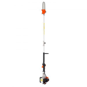 Gas Pole Saw, 25CC 2 Stroke Gas Powered Pole Saws with 8 in Cutting Bar, Cordless Tree Trimmer with 23 fl.oz Fuel Tank, 6.5 to 9 ft Extendable, Powerful Chainsaw for Tree Trimming Pruning