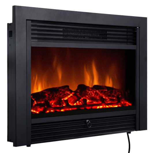 28.5-Inch Recessed Electric Fireplace with 3 Flame Colors