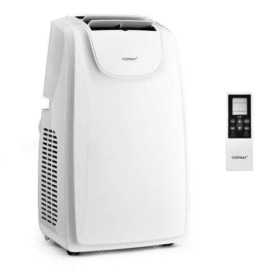 12000 BTU Dual Hose Portable Air Conditioner with Remote Control-White