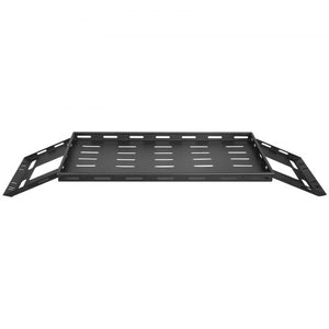 Rear Trunk Cargo Rack, for 2007-2024 Jeep Wrangler JK 4-Door Hardtops, 300 lbs Capacity, Carbon Steel Basket Tray Interior Storage Luggage Carrier with Net, Shelf Stand Organizer for Camping Trip Gear, Black
