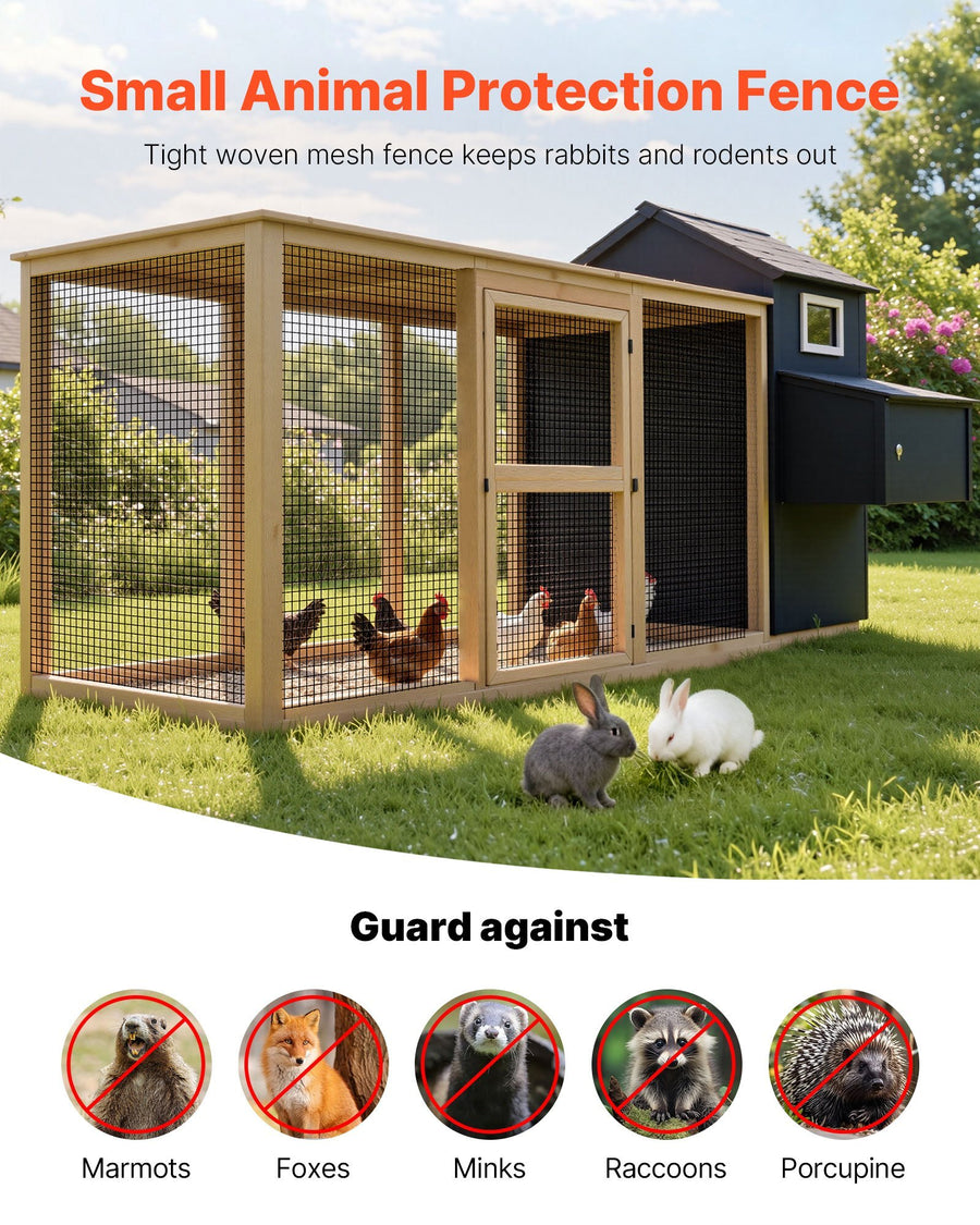 Hardware Cloth 60 in x 50 ft, 1/2 in 19 Gauge Galvanized Wire Mesh Roll, Weather-Resistant Vinyl Coated Chicken Wire Fencing, Heavy Duty Welded Garden Plant Fencing for Rabbit Cage Snake Fence