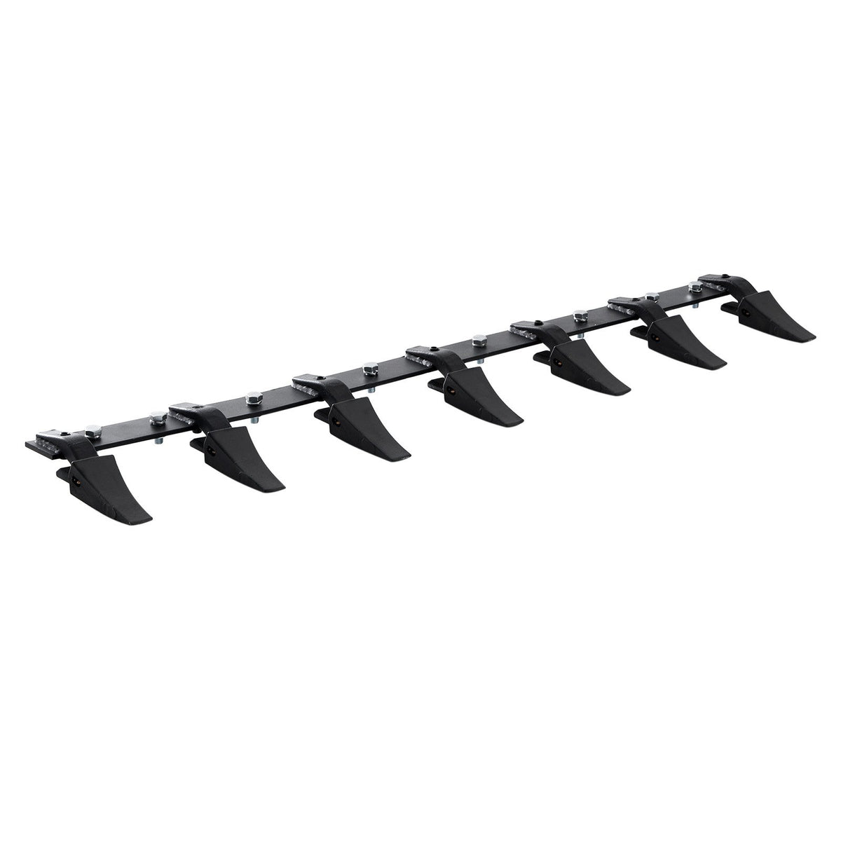 Bucket Tooth Bar, 60'', Heavy Duty Tractor Bucket 7 Teeth Bar for Loader Tractor Skidsteer, 4560 lbs Load-Bearing Capacity Bolt On Design, for Efficient Soil Excavation and Bucket Protection