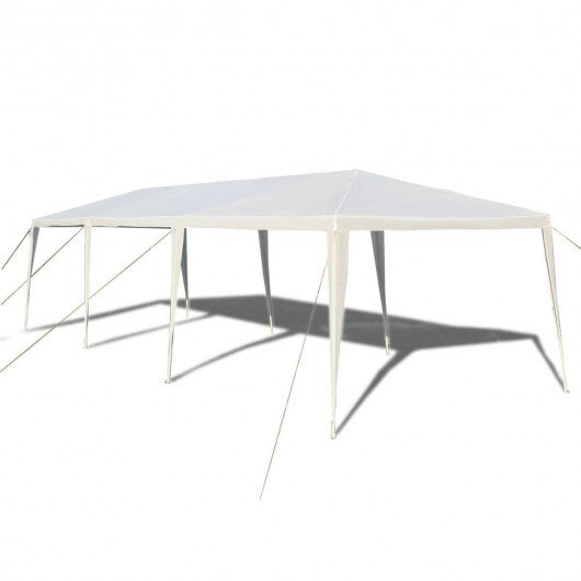 10 x 30 Feet Gazebo Canopy Tent with Connection Stakes and Wind Ropes