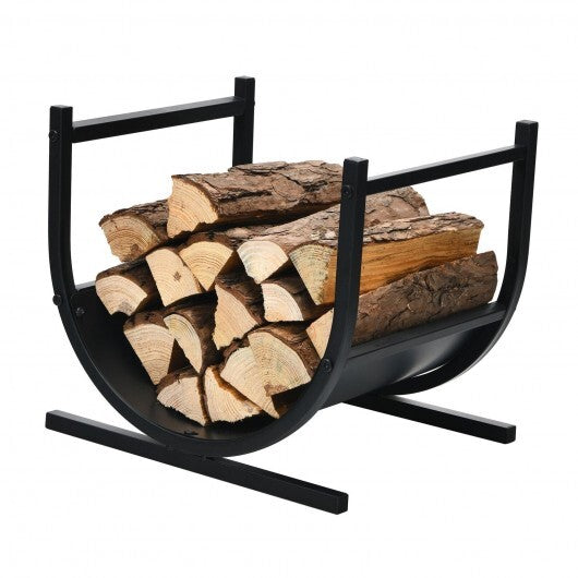 17 Inch U-Shaped Firewood Rack Steel