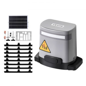 Solar Sliding Gate Opener, 280W Electric Gate Opener for Doors up to 65.6ft 1799lbs, Gear Track Rolling Fence Door Motor – product image 8