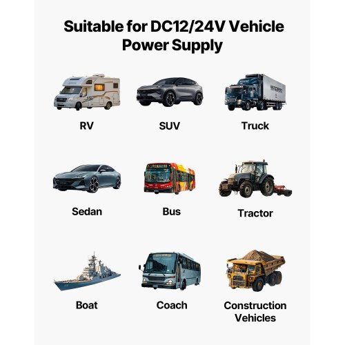 Diesel Heater, 8KW, DC 12V/24V, All in One Portable Diesel Air Heater with Remote Control and LCD Screen, Fast Heating Low Noise, 1.3 Gal Fuel Tank for Vehicles, Vans, RVs, Campers, and Trucks