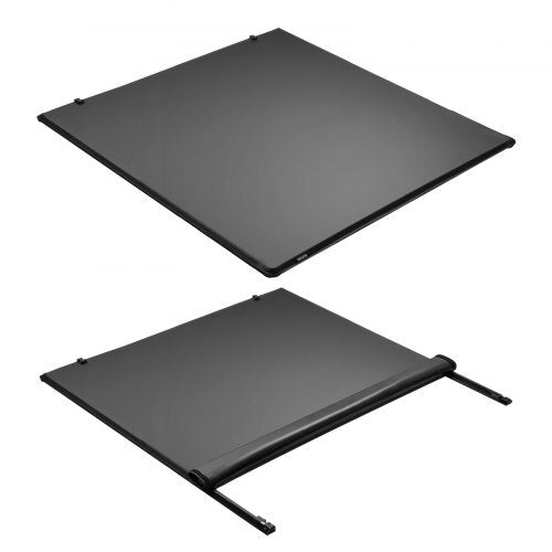 Soft Roll-Up Truck Bed Tonneau Cover, Compatible with 2015-2026 Chevy Colorado/GMC Canyon CREW SHOR, Fits 5.2 ft (5 ft 2 in/62 in) Bed, PVC Tonneau Cover with Three Aluminum Alloy Support Bars