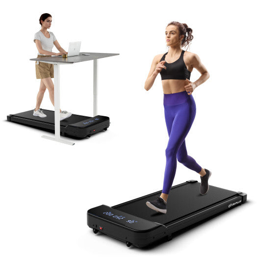 2.5HP Under Desk Treadmill with Remote Control and 3 Countdown Modes-Black