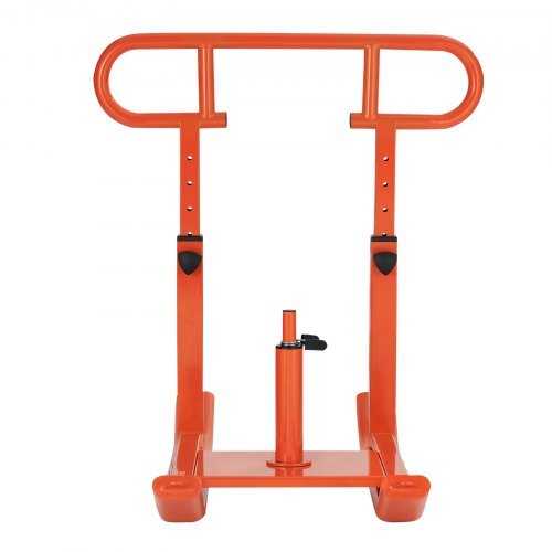 Weight Sled, Steel Power Sled, Fitness Training Sleds for Athletic Exercise Speed Improvement, Workout Equipment with Adjustable Height Handle, Compatible with 1/2 in Weight Plates, Orange