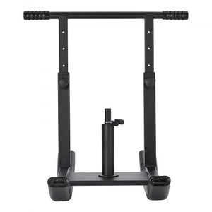 Weight Sled, Steel Power Sled, Fitness Training Sleds for Athletic Exercise Speed Improvement, Workout Equipment with Adjustable Height Handle, Compatible with 1/2 in Weight Plates, Black