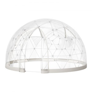 Garden Dome Igloo, 12 x 7.2 ft Outdoor Clear Bubble Tent for 4-7 Person, Weatherproof Geodesic Dome Greenhouse  with Window, PVC Igloo Tent for Backyard Patios Camping Party Wedding