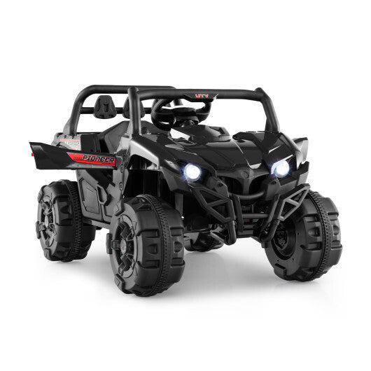 12V Battery Powered Electric Vehicle with Remote Control and 3 Speeds-Black