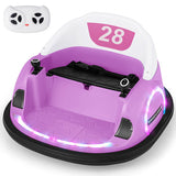 12V 360? Ride on Bumper Car for Toddlers with Remote Control-Light Blue
