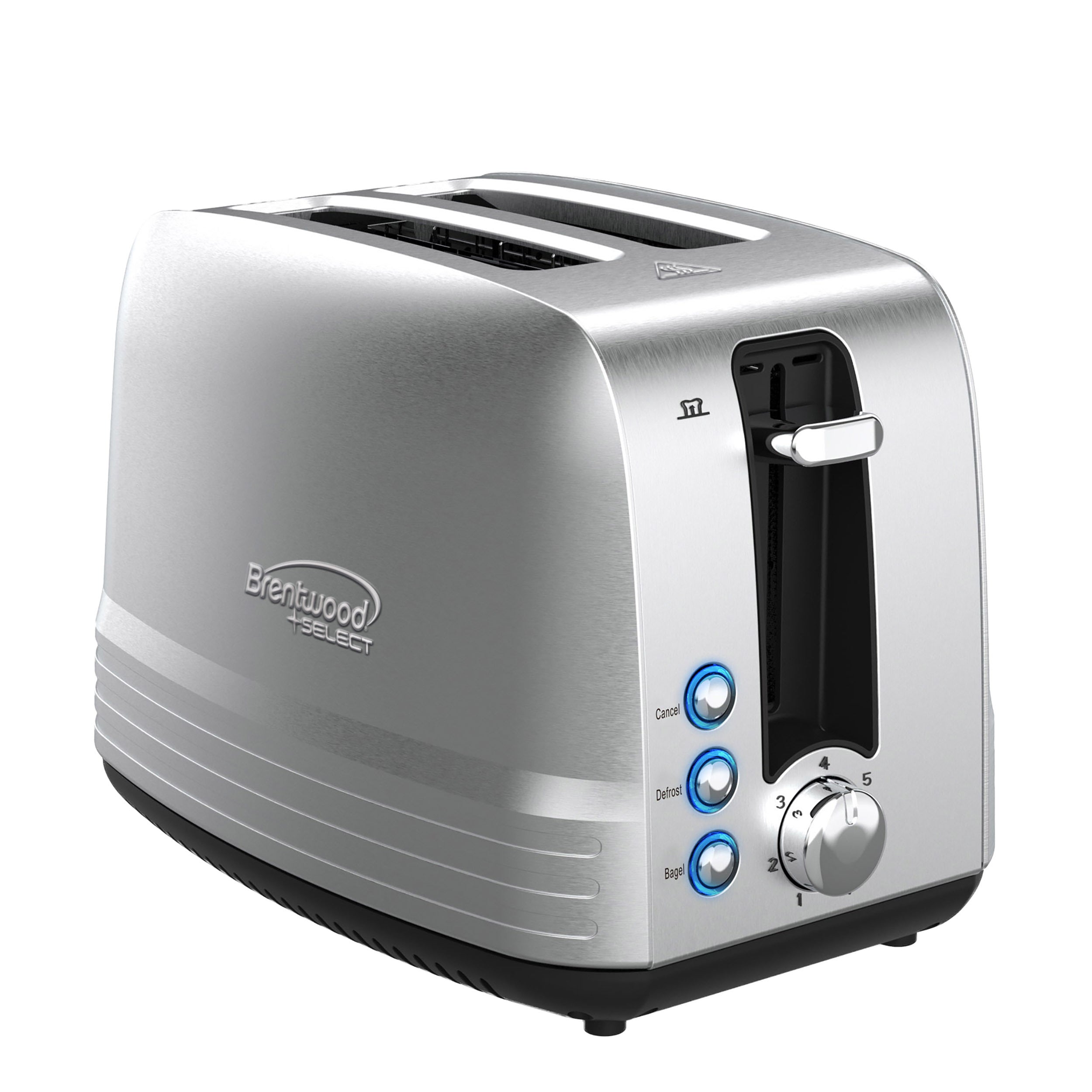 Brentwood Select Extra Wide 2 Slot Stainless Steel Toaster