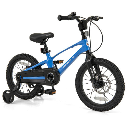 16 Inch Kids Bike Magnesium Alloy Training Bicycle Adjustable for 4 to 7 Years Old-16 inches