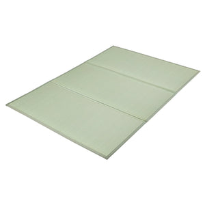 Japanese Tatami Mat, Queen Size Foldable Japanese Tatami Mattress( Natural Rush Grass), Japanese Floor Mattress with Non-Slip Backing & Fresh Scent, Futon Mattress for Sleeping Meditation Yoga