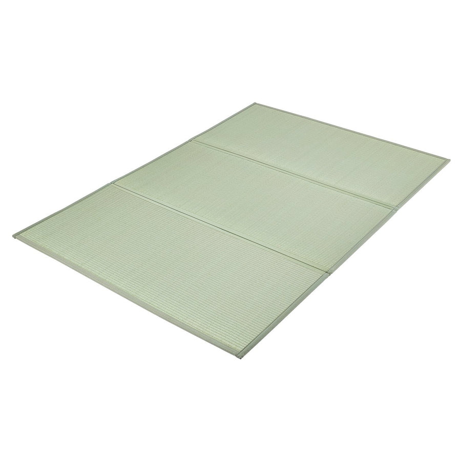 Japanese Tatami Mat, Queen Size Foldable Japanese Tatami Mattress( Natural Rush Grass), Japanese Floor Mattress with Non-Slip Backing & Fresh Scent, Futon Mattress for Sleeping Meditation Yoga
